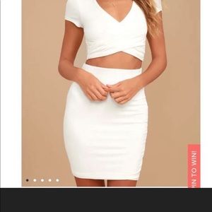 Lulus By Your Side Ivory Two-Piece Dress